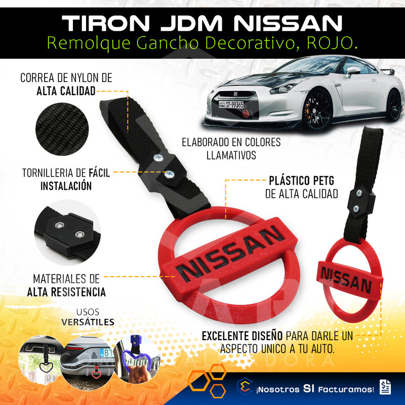 Tiron Nissan Jdm Tsurikawa Strap Remolque Gancho Decorativo