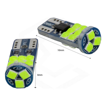 Par Foco Pellizco T10 15leds Burbuja Canbus Doble Polaridad