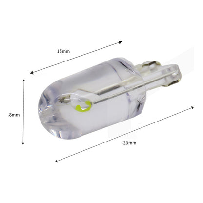 10 Focos Pellizco T10 1 Hiper Leds Cristal Alta Potencia 12v