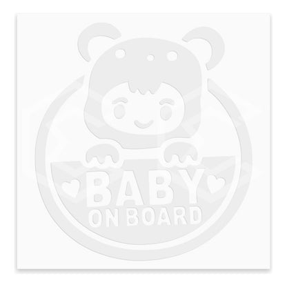 2 Calcomanía Bebé A Bordo Sticker Vinil Auto Moto 14cm X15cm