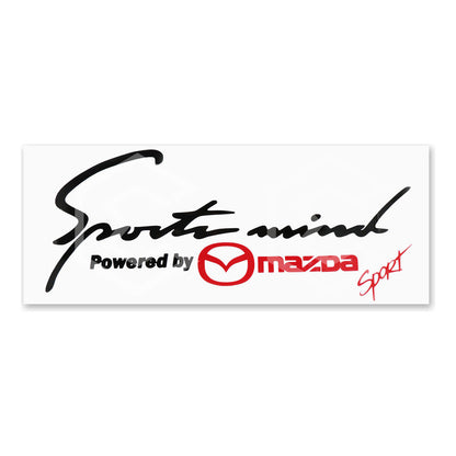 Calcomanía Sport Mind Mazda Sticker Vinil Auto Moto 25x10cm