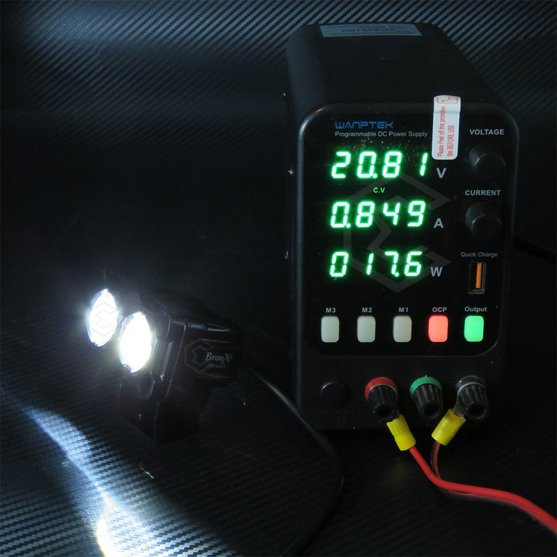 2 Faros Bicolor Moto 12 Hiperleds Lupa Fijo 24.500lm 12-24v