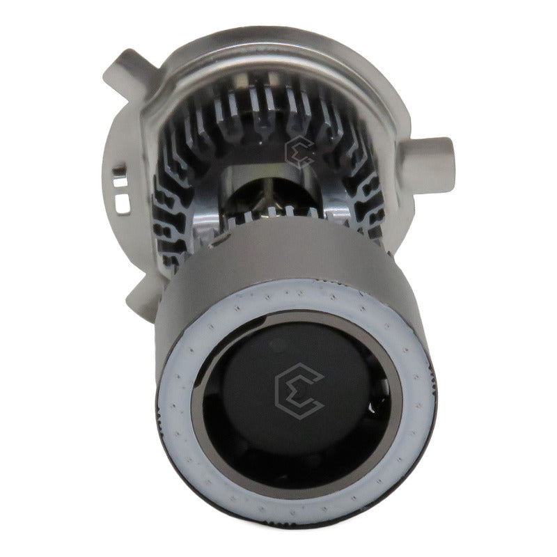 Foco De Carro Moto H4 Csp Led Bicolor Ojo Angel 2 Caras 22w