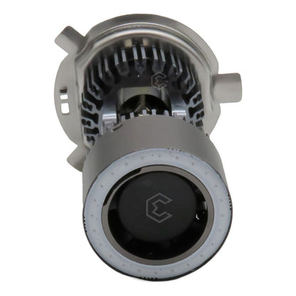 Foco De Carro Moto H4 Csp Led Bicolor Ojo Angel 2 Caras 22w