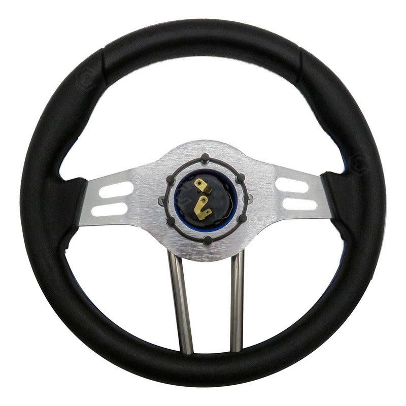Volante Deportivo Universal De Metal Brazos Con Ranuras