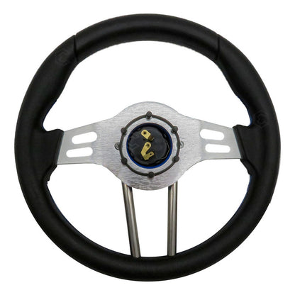 Volante Deportivo Universal De Metal Brazos Con Ranuras