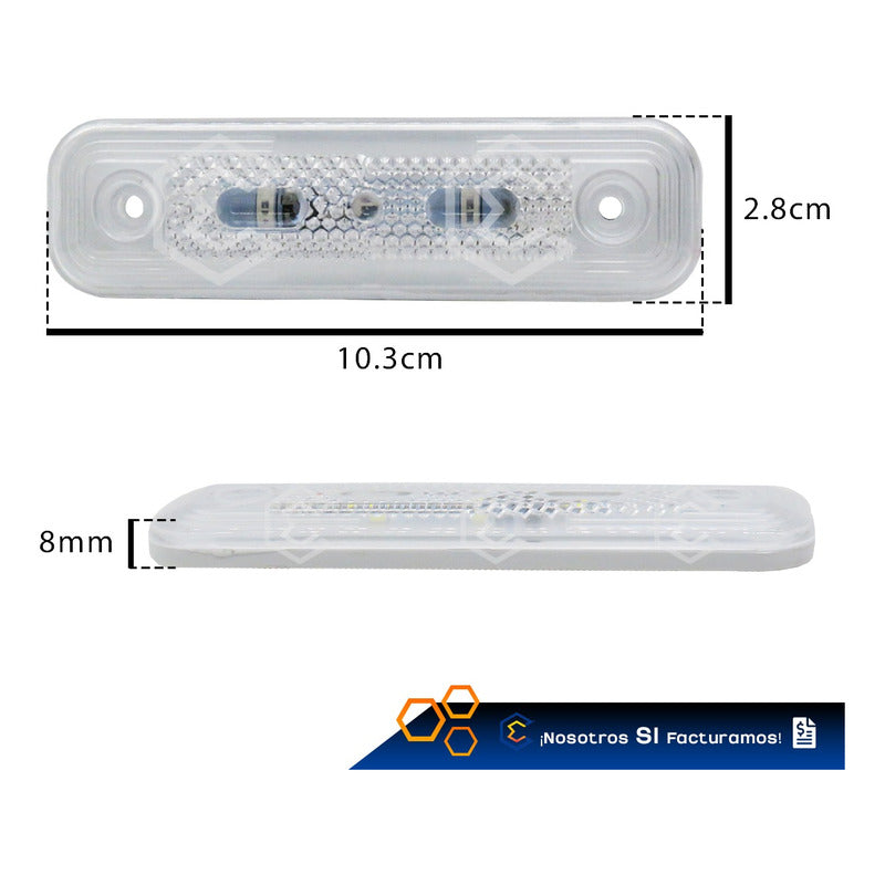 10 Plafón Cuarto Direccional Lateral Led Alta Intensidad 24v
