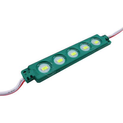 10 Modulos De 5 Leds 5630 Hiper Led Ip65 Contra Agua Color