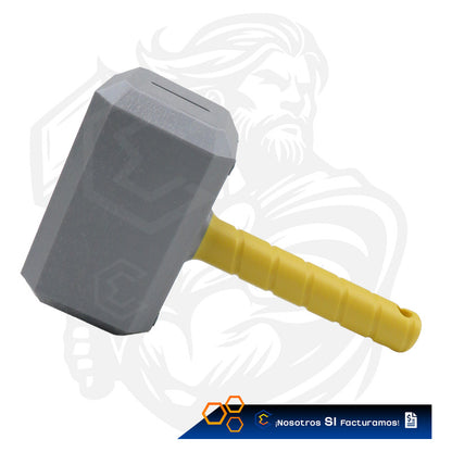 Alcancía Martillo Batalla Thor Avengers Marvel 23cm 3d Petg Martillo