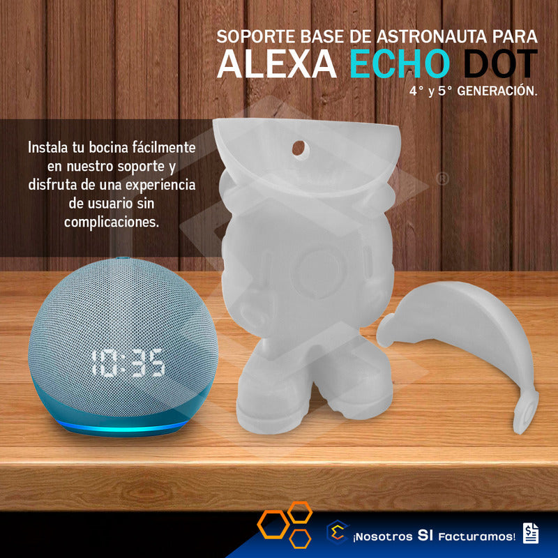 Soporte Base Alexa Echo Dot 4ta 5ta Generación Astronauta 3d