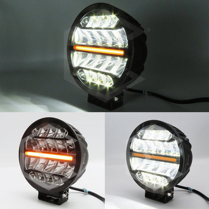 Par Faros Redondo 18 Leds Bicolor Rzr Can Am Atv 73w 12-24v