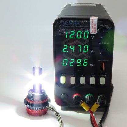 2 Focos 9004 12led Csp Bicolor Ventilador Alta Y Baja 14000l 9004