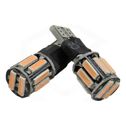 Par Focos De Pellizco 10 Leds Canbus Fijo + Estrobo T10 12v