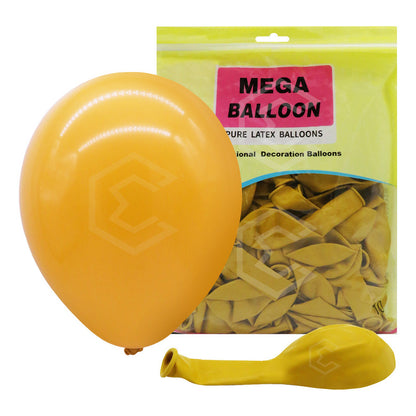 Bolsa 100 Globos Amarillo Brillosos #10 Fiestas Bodas Latex