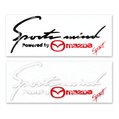 Calcomanía Sport Mind Mazda Sticker Vinil Auto Moto 25x10cm