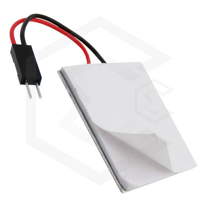 2 Placa Luz Interior Para Coche 24 48 Leds Cob 2 Adaptadores