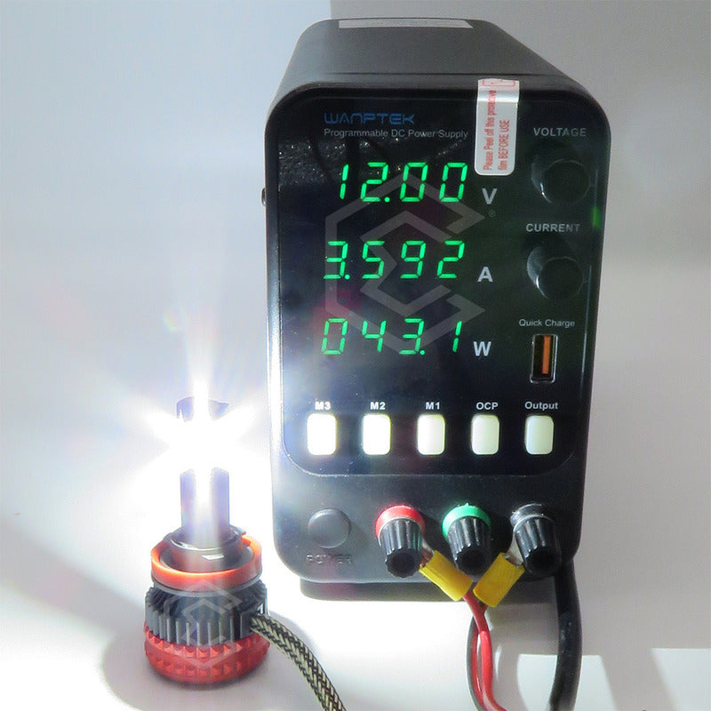 2 Focos H11 12 Leds Csp Bicolor Ventilador Alta Baja 14000lm H11