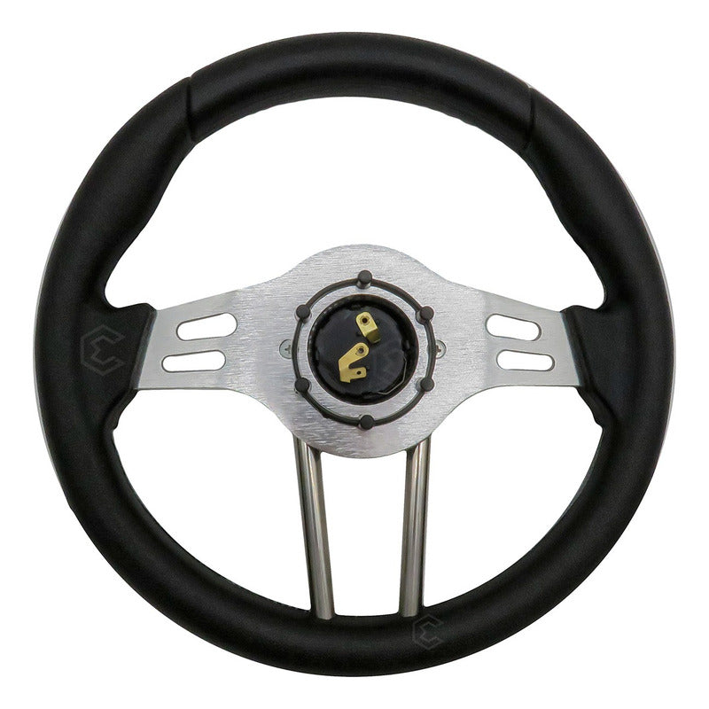 Volante Deportivo Universal De Metal Brazos Con Ranuras