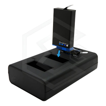 Cargador Para Bateria Gopro Max Usb Doble Entrada Indicador