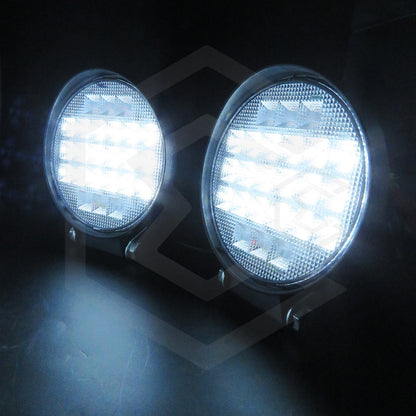Par De Faros 30 Leds 9-30v Luz Blanca/rojo/azul 6 Funciones
