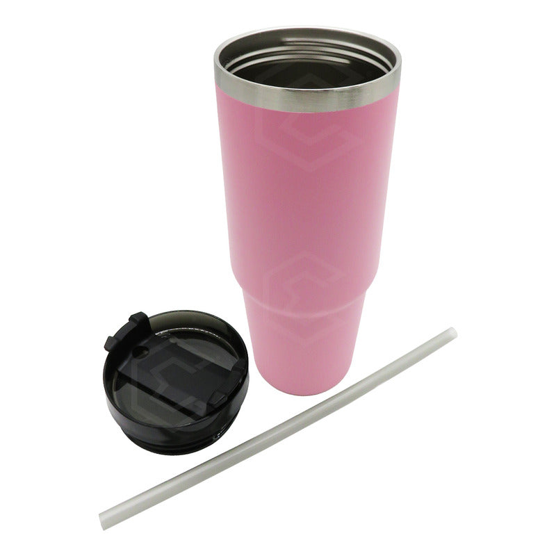 10termo Vaso Personalizado Nombre Logo 30oz Láser Acero Inox