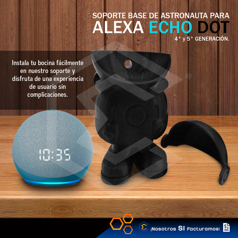 Soporte Base Alexa Echo Dot 4ta 5ta Generación Astronauta 3d