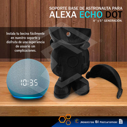 Soporte Base Alexa Echo Dot 4ta 5ta Generación Astronauta 3d