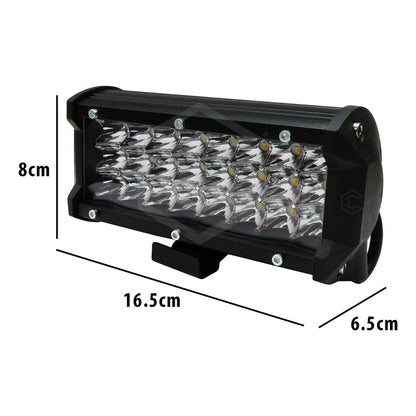 Faro Barra 48 Hiper Led Aux Bicolor Fijo Estrobo 6'' 12-24v