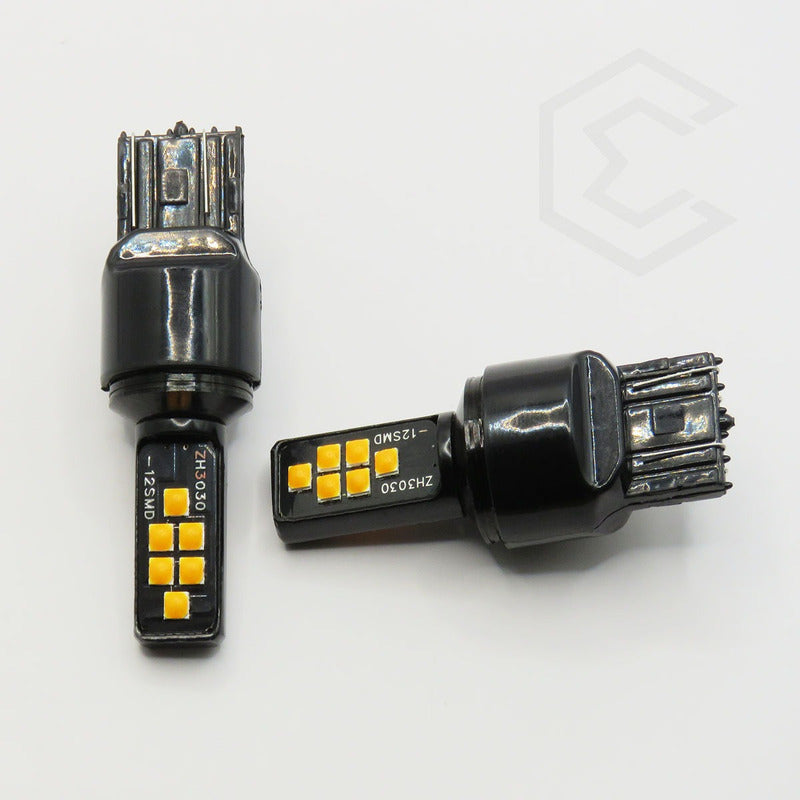 2 Focos 12 Led Canbus Cuarto Stop 12-24v 1156 57 3157  7507