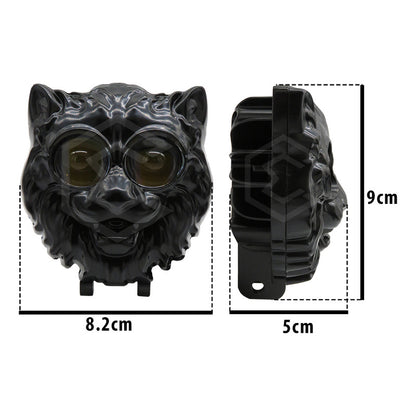 Par De Faros 6 Leds 2 Lupas Bicolor Fijo Estrobo Puma 12-24v