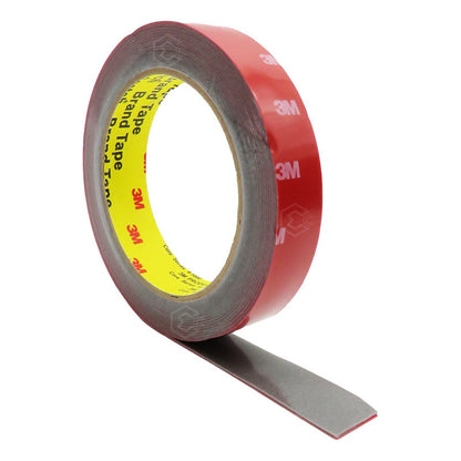 Rollo De Cinta Doble Tipo 3m Cara Pegamoldura 3/4'' X 5mts Rojo Lisa