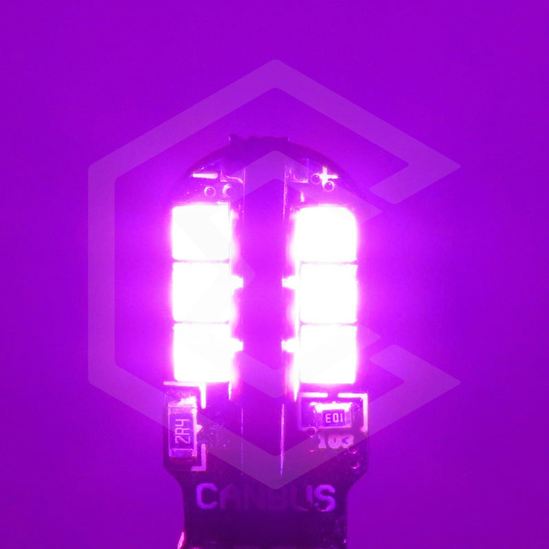 Kit 10 Focos Pellizco T10 24 Leds Canbus 3030 Alta Potencia