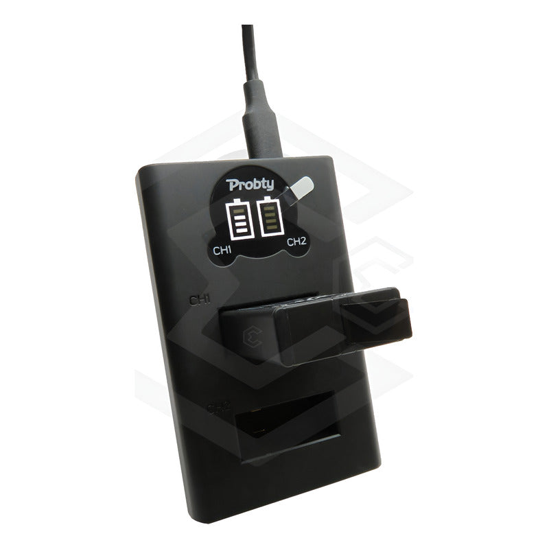 Cargador Para Bateria Gopro Max Usb Doble Entrada Indicador