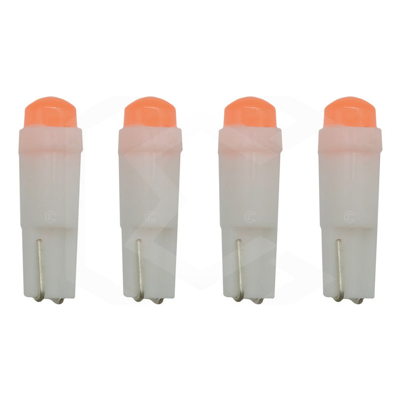 Kit 4 Focos 1 Led Pellizco T5 2721 Tablero Cluster Tipo Vela