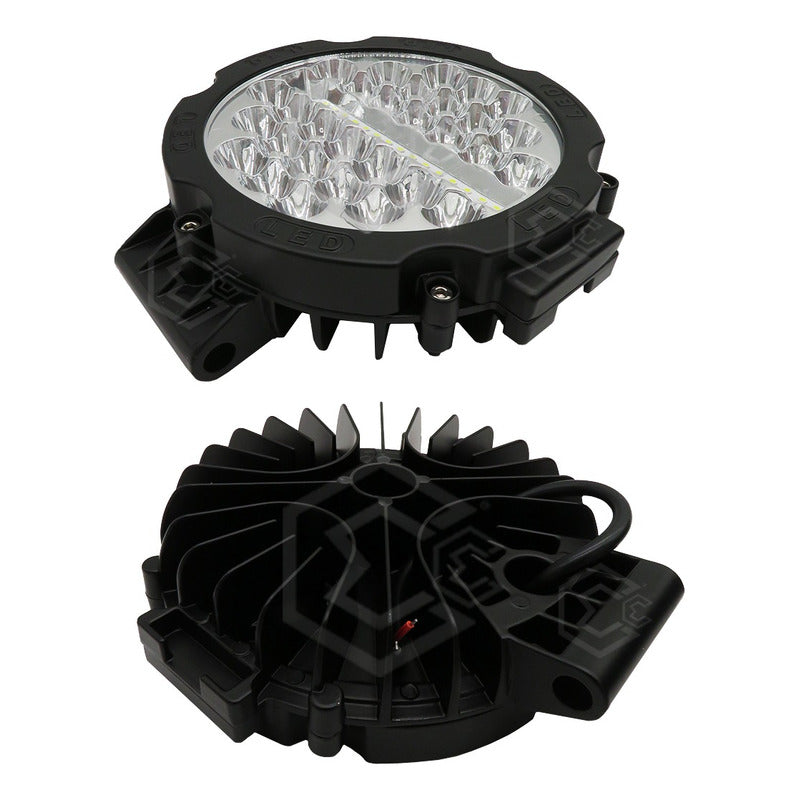 Par Faros Redondo Exploradores 45 Leds Fijo 36,000lm 12-24v