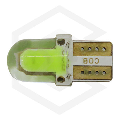 Kit 5 Pares  Focos Led Cob Pellizco T10 Silicon Auto Moto