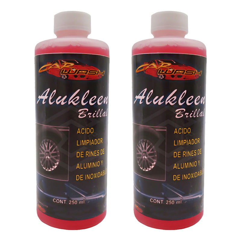 2 Acido Limpiador De Rines Aluminio Y Acero Inoxidable 250ml Rosa