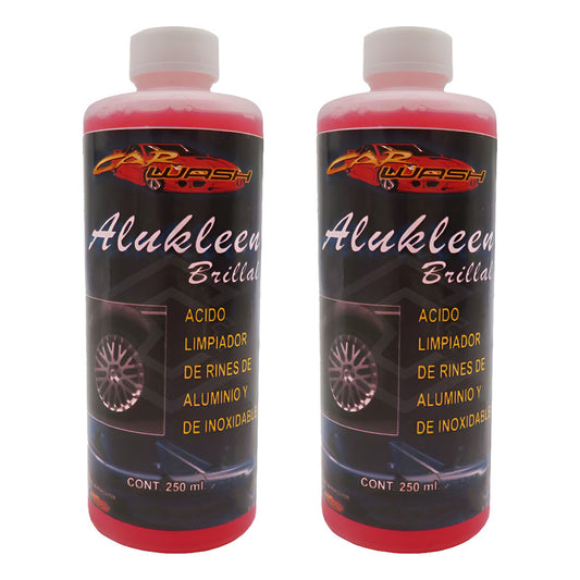 2 Acido Limpiador De Rines Aluminio Y Acero Inoxidable 250ml Rosa