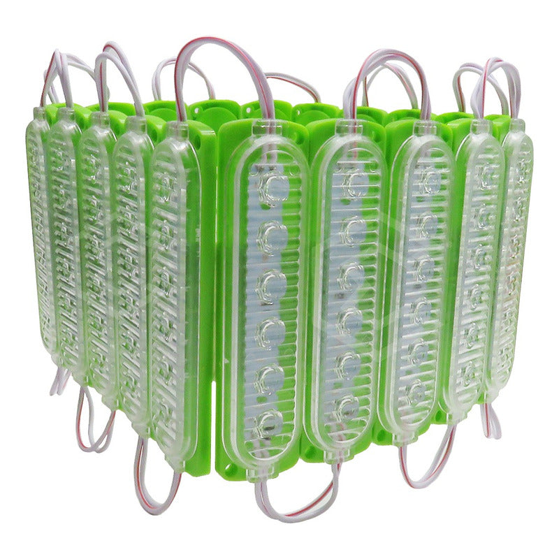 20 Módulos 6 Led Acrilico Alta Intensidad Color A Elegir 12v
