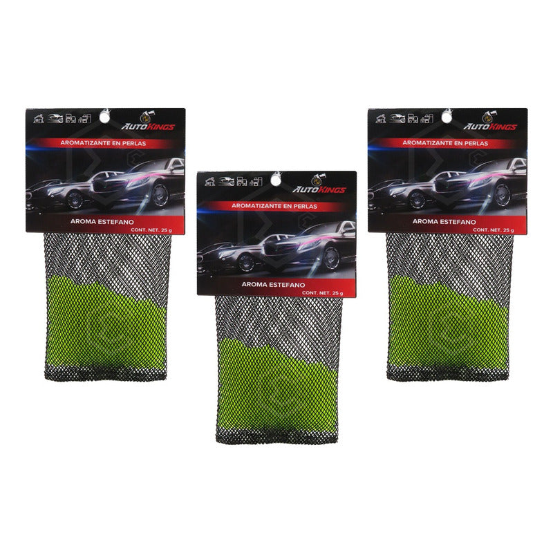 3 Aromatizante Para Auto Desodorante Perla Casa Oficina 25gr