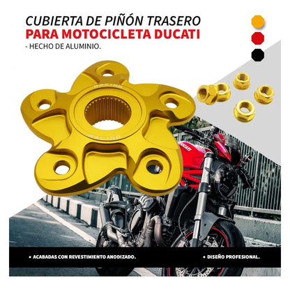 Cubierta De Piñon Trasero Con Tuercas Para Ducati 5 Birlos T