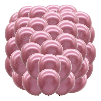 Bolsa 50 Globos Rosa Mate Metalico #10 Fiestas Boda Latex Rosa Mate Metalico