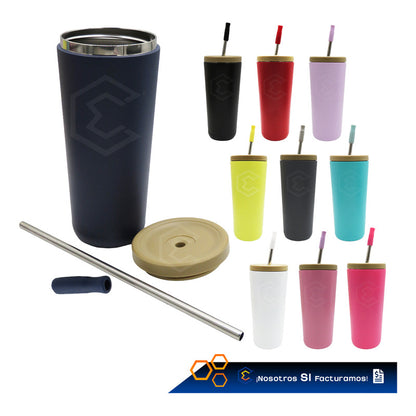 Termo Vaso Personalizado Nombre Logo Láser 750ml Acero Inox