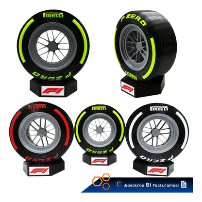 Llanta Fórmula 1 Pirelli P Zero Decorativa 19cm Impresión 3d