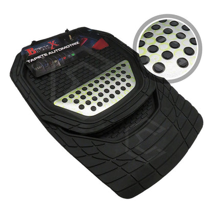 Tapete Tipo Charola Uso Rudo Auto Camioneta Juego 4 Piezas