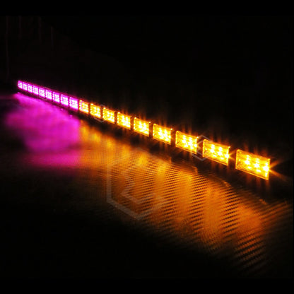 Barra 324 Led 19 Funciones 18 Módulos Bicolor Estrobo 12-24v