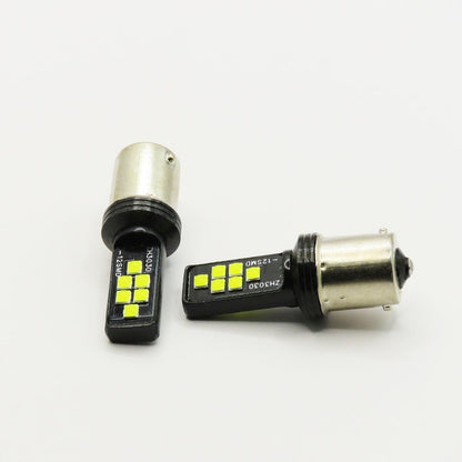 2 Focos 12 Led Canbus Cuarto Stop 12-24v 1156 57 3157  7507