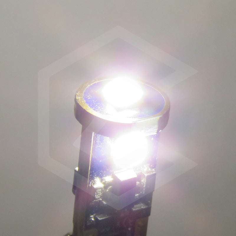 Par De Focos De Pellizco T10 Canbus 3 Leds Premium 12-24v
