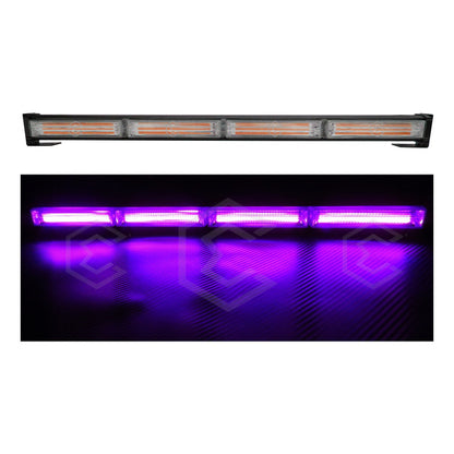 Barra Torreta Led Cob 4 Módulos Estrobo Código 16 Funciones