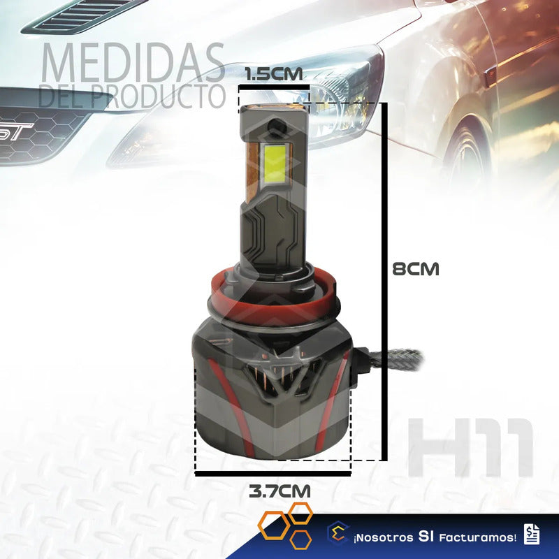 2 Focos 30 Leds H11 Ventilador Alta O Baja 36000lm 95w 9-36v H11